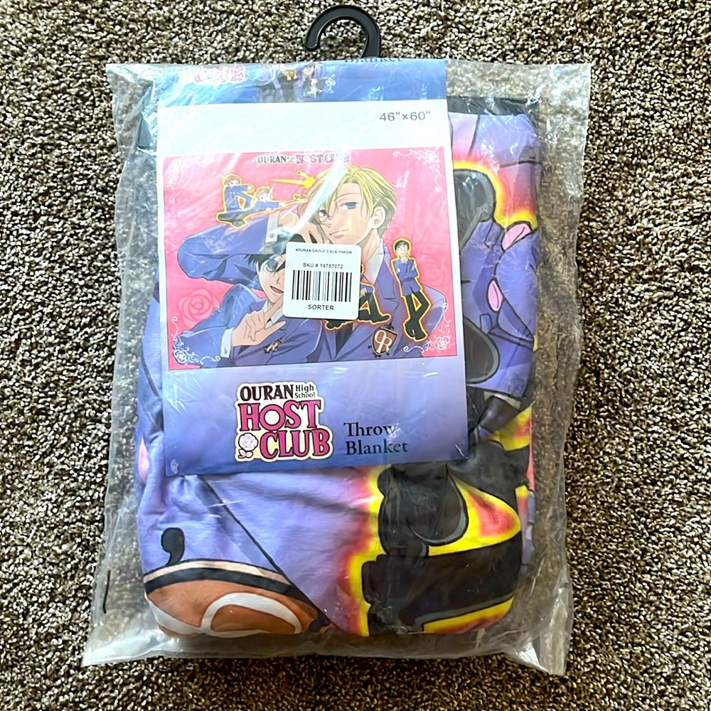 BUNDLE 2 Ouran Highschool Host Club Throw Blankets